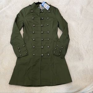 NEW H & R Hearts & Roses London Black STEAMPUNK GOTH JACKET